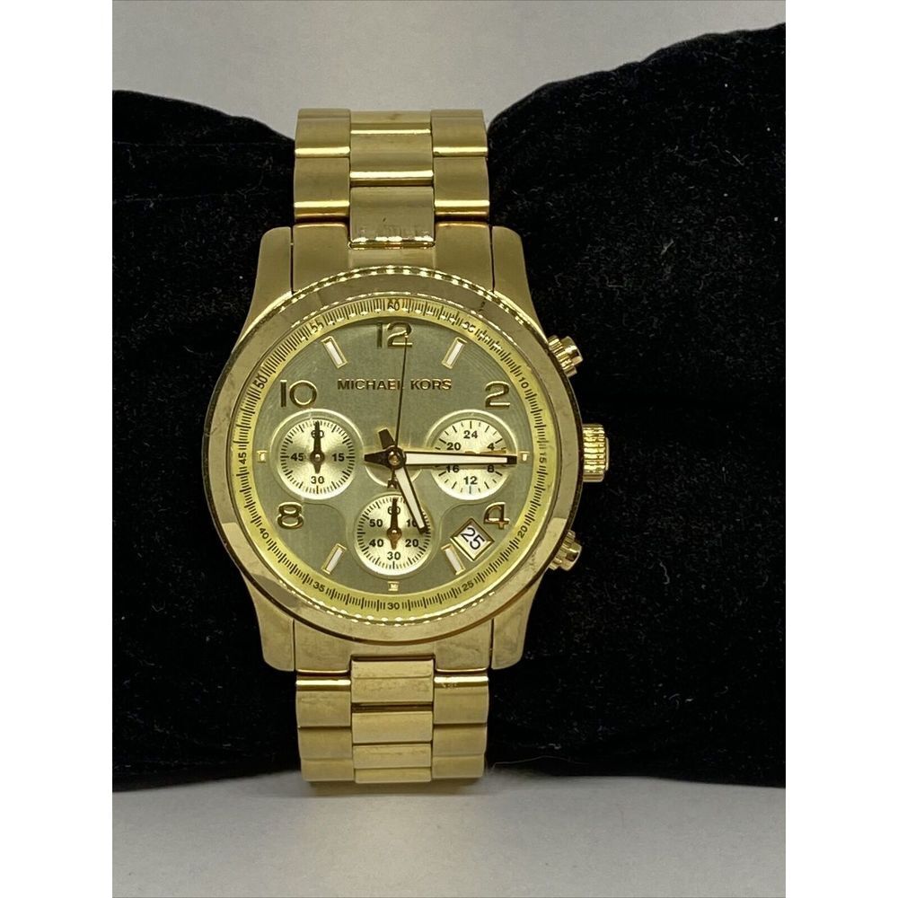 Michael Kors Runway MK5055 Womens Stainless Steel Analog Dial Quartz Watch EY116 - Picture 3 of 12